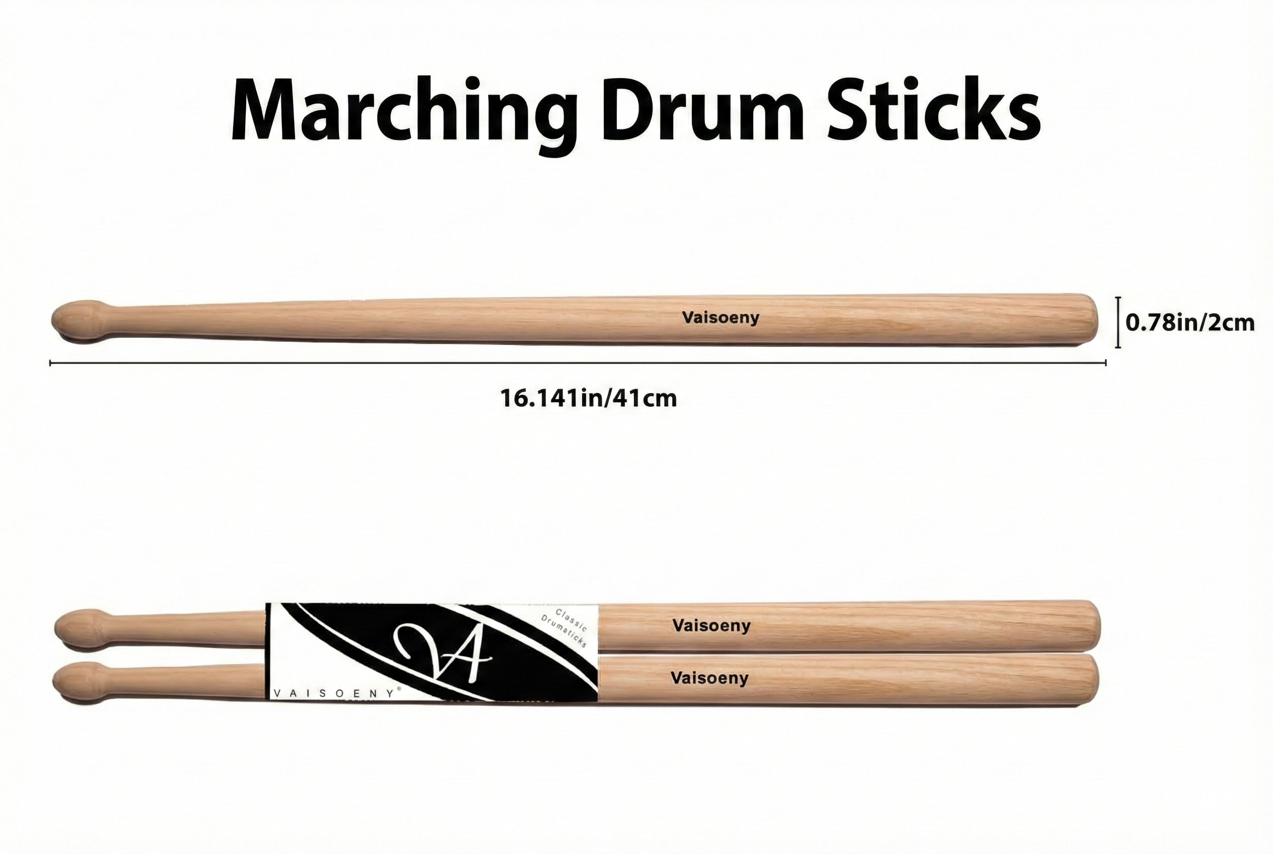 Marching Drumsticks for Professional Performance and Practice